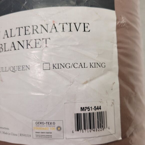 Madison Park Window Down Alternative Blanket Brown with Satin Trim Size Twin - Picture 6 of 7